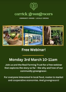 Carrick Greengrocers webinar
